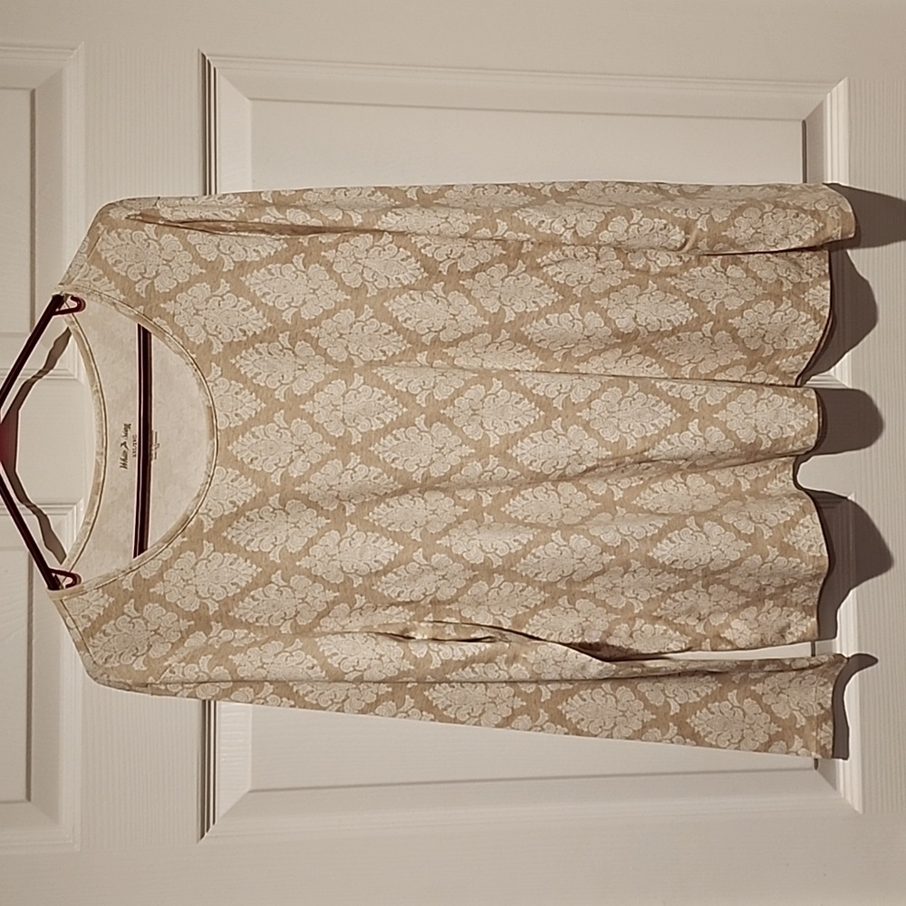 White Stag shirt XXL:  cream and white